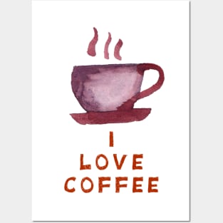 I love coffee. Posters and Art